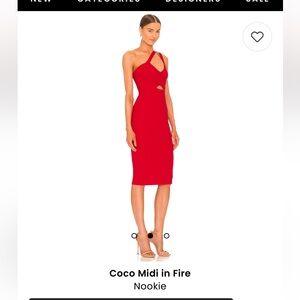 One shoulder red dress (Nookie brand)